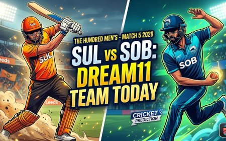 SUL vs SOB Dream11 Team Match 5 2026: Pitch Report और Fantasy Playing XI की पूरी जानकारी