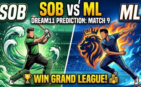 SOB vs ML Dream11 Team Prediction Match 9: खिलाड़ी 11, पिच रिपोर्ट & फैंटेसी सुझाव