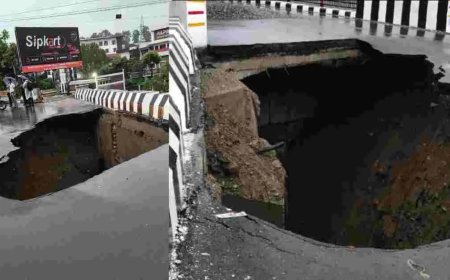 देहरादून नंदा की चौकी का 16 करोड़ का पुल: पहली बारिश में धंसा, गुणवत्ता पर उठे सवाल