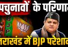 उपचुनाव नतीजों ने बढ़ाई उत्तराखंड BJP की चिंता, चुनावी माहौल पर गहरा प्रभाव