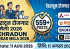 देहरादून रोजगार मेला 2026: 11 अगस्त को आयोजित होगा भव्य रोजगार मेला, 559 पदों पर चयन