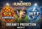 SUL और WEF के बीच Dream11 भविष्यवाणी मैच 27: पिच रिपोर्ट, संभावित XI और फैंटसी सुझाव