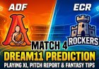 ADF vs ECR Dream11 Prediction Match 4 ETPL 2026: Playing XI, Pitch Report और Fantasy Tips पर अंतिम विश्लेषण