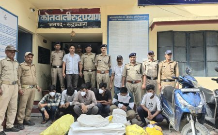 रुद्रप्रयाग पुलिस का बड़ा खुलासा: पंप हाउस व हॉटमिक्स प्लांट से चोरी करने वाला गिरोह गिरफ्तार, 7 आरोपी दबोचे