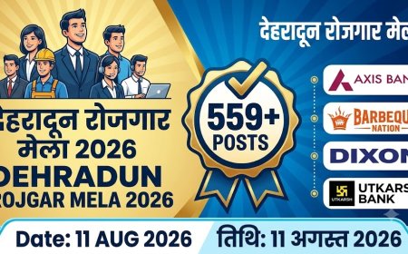 Dehradun Rojgar Mela 2026: 11 अगस्त को देहरादून में रोजगार मेला, 559 पदों पर चयन
