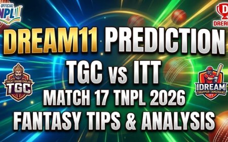 TGC vs ITT Dream11 भविष्यवाणी मैच 17 TNPL 2026: पिच रिपोर्ट, संभावित प्लेइंग XI और फैंटेसी टिप्स