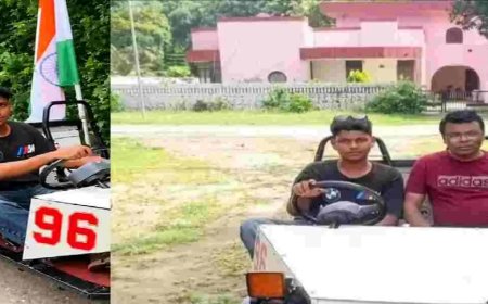 उतराखंड समाचार: चम्पावत का 17 वर्षीय छात्र अमीम का अनूठा हुनर, बनाई ऑफ-रोडिंग कार