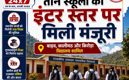 उत्तराखंड में शिक्षा का नया युग: 35 विद्यालयों का इंटर स्तर पर उच्चीकरण, रुद्रप्रयाग के तीन स्कूल शामिल