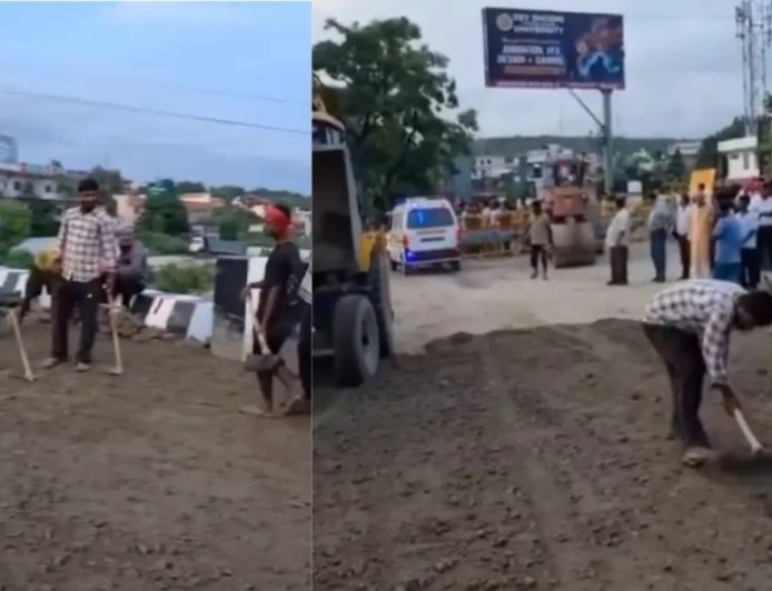 नंदा चौकी पुल की एप्रोच रोड मामले में पीडब्लूडी का कड़ा एक्शन, भाजपा नेता के पति की कंपनी पर लगाया बैन