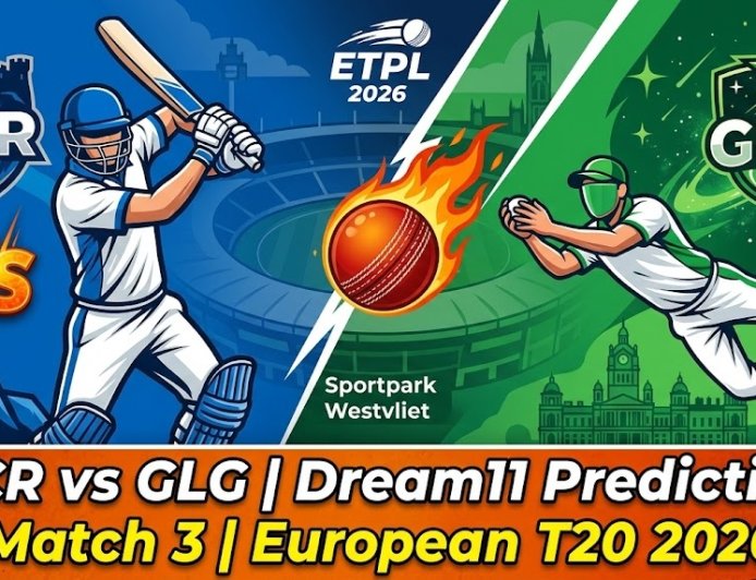 ECR बनाम GLG ड्रीम11 भविष्यवाणी: ETPL 2026 मैच 3 की पूरी जानकारी, प्लेइंग 11 और पिच रिपोर्ट
