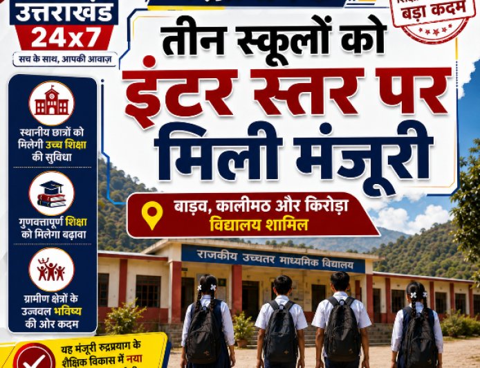 उत्तराखंड में शिक्षा का नया युग: 35 विद्यालयों का इंटर स्तर पर उच्चीकरण, रुद्रप्रयाग के तीन स्कूल शामिल