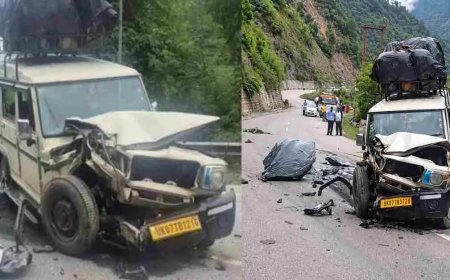 Uttarkashi accident news today: उत्तरकाशी ITBP जवानों की मैक्स पर गिरा भारी भरकम बोल्डर