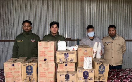 सोनप्रयाग में अवैध शराब की 10 पेटियां बरामद, एक गिरफ्तार  स्विफ्ट डिजायर
