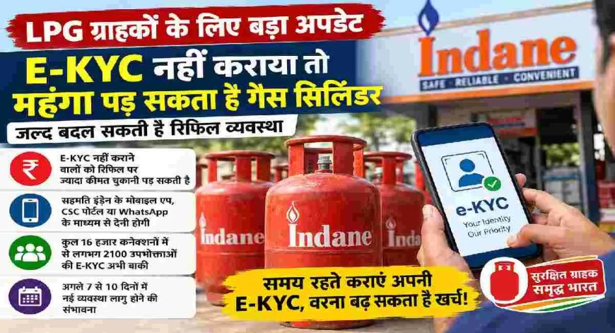 Uttarakhand news : गैस कनेक्शन की E-KYC जरूरी, नई रिफिल व्यवस्था में चुकानी होगी भारी कीमत
