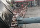 देहरादून में मौसम का कहर: रिस्पना पुल पर गिरा होर्डिंग, यातायात ठप