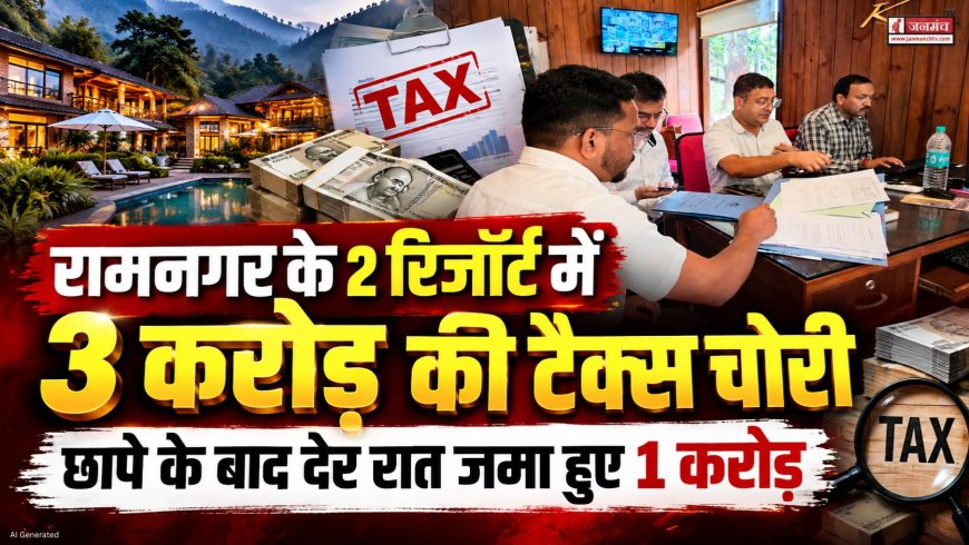 रामनगर में जीएसटी चोरी: 2 रिजॉर्ट पर 3 करोड़ की टैक्स चोरी के मामले का खुलासा